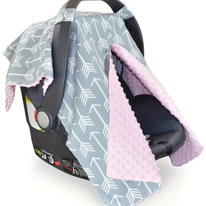Car Seat Covers For Babies, Infant Baby Boys Girls Car Seat Canopy, Multiuse Warm Baby Stroller Canopy, 2 Layers Breathable Car Seat Covers, Universal Fit For Baby Car Seat Christmas, Thanksgiving day, New Year, Valentine's D